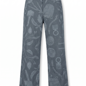 PANTALON SEMI FLARE - GRIS